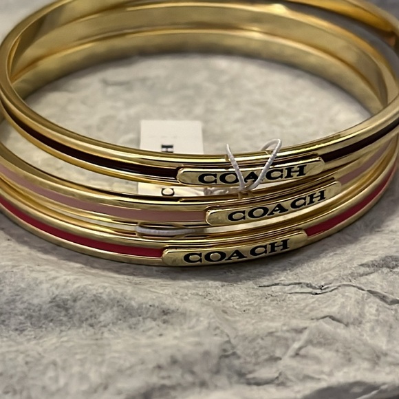 Coach Enamel Bangle Set - Picture 4 of 6